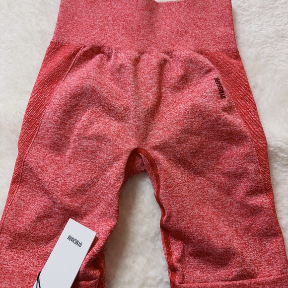 ❌Sold Gymshark Flex Cycling Shorts-Red Marl/Claret - Picture 2 of 4